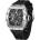 Pagani design Мъжки часовник Pagani Design NULL EX, Сребрист / Черен (PD-1738-BLACK-SILVER)