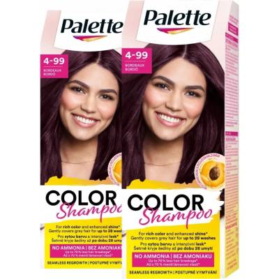Palette Šampony na vlasy hnědé a bordó odstíny 4-99