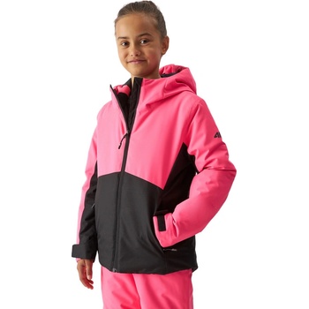 4F detská bunda F292 hot pink neon