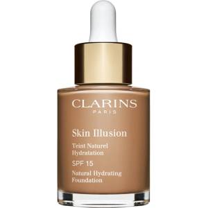 Clarins Skin Illusion Natural Hydrating Foundation озаряващ хидратиращ фон дьо тен SPF 15 цвят 113C Chestnut 30ml