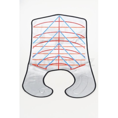 Salon Komplet Stříhací límec plastový stříbrný dlouhý