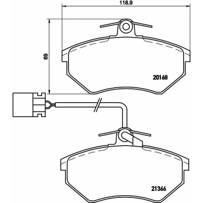 Sada brzdových platničiek kotúčovej brzdy BREMBO P 85 034 P 85 034