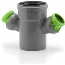 PLASTICK HT nastaviteľná dvojodbočka s kĺbom 110/50/50/45-88°