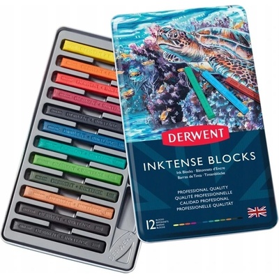 Derwent Inktense blocks sada pastelů 12 ks