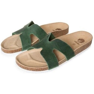 Vlnka Dámske korkové anatomické šľapky Zora zelená