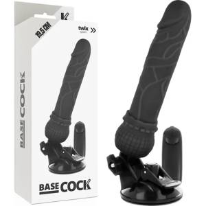  Вибратор с регулируема вакуумна основа, 19, 5см. - Basecock Twix 4 (D-223018)