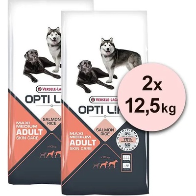 Versele-Laga Versele Laga Opti Life Adult Skin Care Medium & Maxi 2 x 12, 5кг