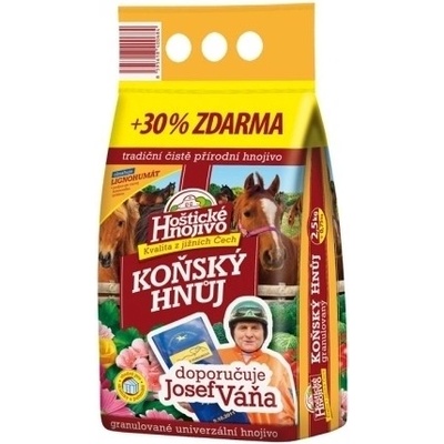 Nohelgarden Hnůj koňský HOŠTICKÉ HNOJIVO Váňův 2,5 kg + 30% zdarma