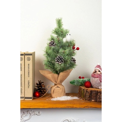 MagicHome vánoční stromek, zdobený, přírodní, 36 cm