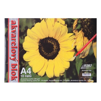 Akvarelový blok A4 čistý 10 listů