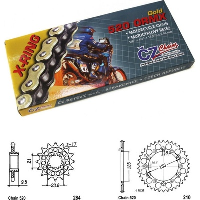 ČZ Řetězová sada Honda CRF 450 R 19-25 – Sleviste.cz
