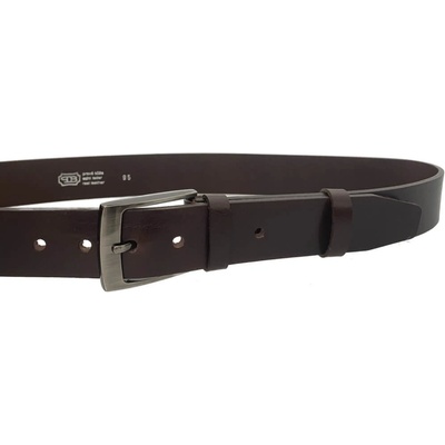 Penny Belts pánský kožený opasek EXKLUZIV 34-V1-40 hnědý