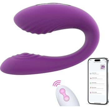 SuperLove Premium Couple Toy with Remote & App Purple