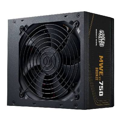 Захранване Cooler Master MWE Bronze 750 V3, 750W, Active PFC, 80 PLUS Bronze, 120mm вентилатор (MPE-7501-ACAAW-3B)
