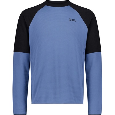 Mons Royale Мъжки вълнен пуловер Mons Royale Quad Merino Fleece Pullover Merino jumper - Horizon Blue / Black (005-6991-0113)