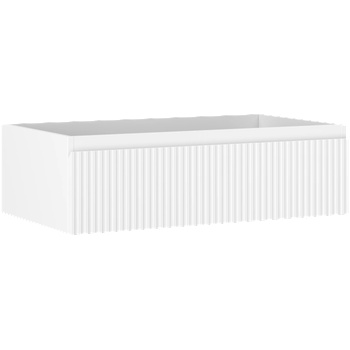 Mexen Rivel шкаф за баня под мивка 80 см, 1 чекмедже, набразден, бял мат - 91A20-08023-1-BF01 (91A20-08023-1-BF01)