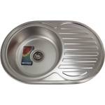 Mixxus z7750-06-180e (satin) кухненска мивка от неръждаема стомана (8553) Мивка за вграждане