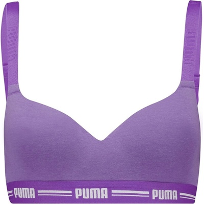 PUMA Women's Print Low Impact Sports Bra - Astor Purple