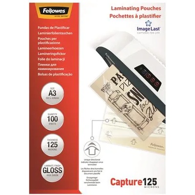 Fellowes Термоламиниращо фолио, 125 микрона, А3, гланц, 100 броя, fellowes 5307506 (5307506)