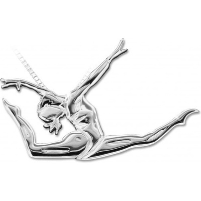Mikelart Stříbrný přívěsek gymnastka GA10