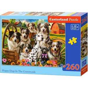 Castorland Пъзел Castorland от 260 части - Щастливи кучета на село (В-27699-1) - ozone