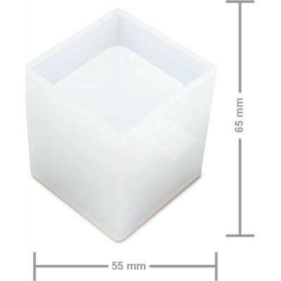 Manumi Silikónová forma na odlievanie krištáľovej živice hranatý stojanček na perá 65x55x55mm - 1 ks