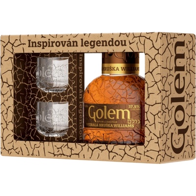 Golem Vyzrálá Hruška Williams 37,5% 0,5 l (dárkové balení 2 sklenice)