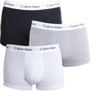 Calvin Klein boxerky Cotton Stretch Low Rise Trunk Grey Black White 3Pack