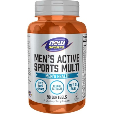 Now Foods sports pánske aktívne športové multi 90 mäkkých gélov