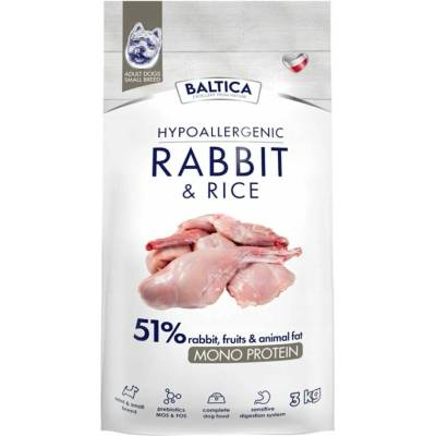 Baltica Nutraceutic Hypoallergenic S Rabbit with rice suché krmivo pro psy 3 kg