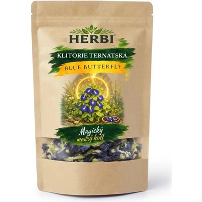 Herbi Klitorie ternatská přírodní botanické barvivo 50 g – Zbozi.Blesk.cz