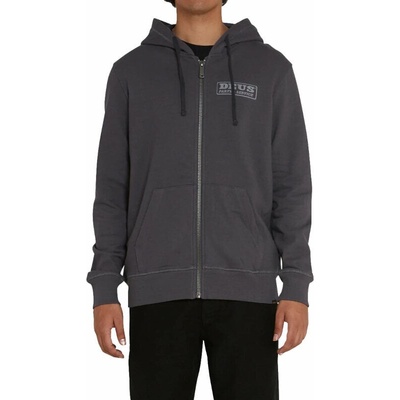 Deus Ex Machina Canyons Zip Thru Hoodie Shadow sivá