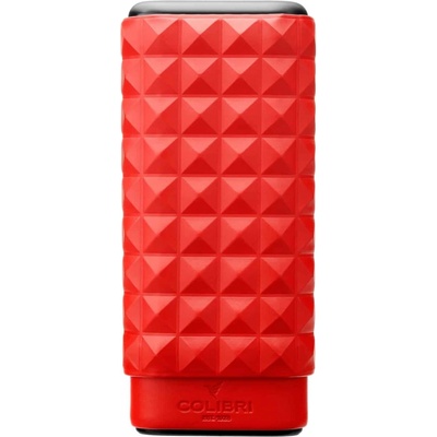 Colibri Quasar cigárové púzdro na 3 cigáry červené