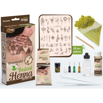 Instantná henna sada s ornamentami
