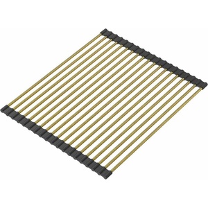 Quadron Държач за тенджера Quadron Unique Rollmata със златно покритие - черен 43x32 см (R4332_PVDG) Мивка за вграждане
