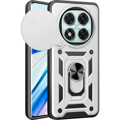 Ring odolný kryt na Xiaomi Redmi Note 14 Pro 5G/Poco X7 5G - stříbrný