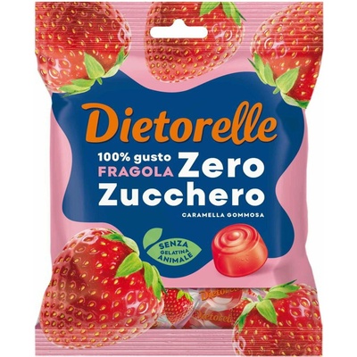 Dietorelle jahodové cukríky bez cukru 70 g