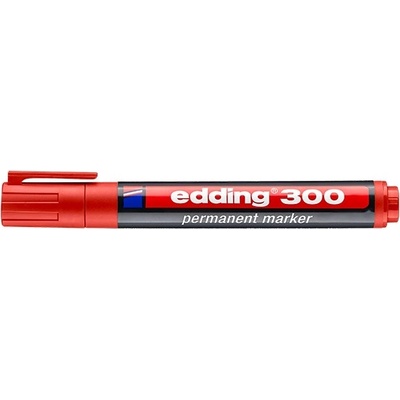 edding 300 1, 5-3 mm Перманентен червен маркер 7580003001 (4-300002)