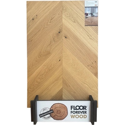 Floor Forever Pure Wood Dub Chevron Sonata Natur Rustik 0,61 m²