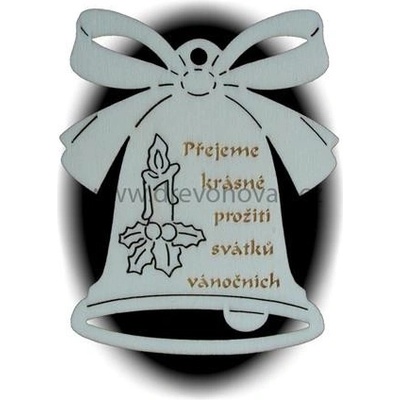 Dřevo Novák Vánoční ozdoba Zvonek č.1109