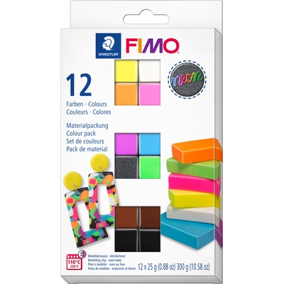 FIMO Комплект глина Staedtler Fimo , 12 цвята х 25g (28100-А-8013 C12-3)