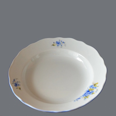 Český Porcelán Dubí Tanier plytký 24cm Nezábudky