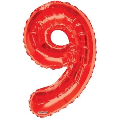 Smart Ballons Nafukovací balónek Číslice 9 červený 86 cm K15929-34S