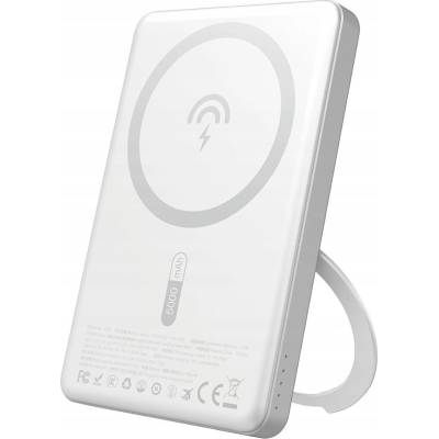 Dudao K28S MagSafe Powerbank 5000mAh 20W PD безжична зарядна станция със стойка, сребриста (6977196680115)