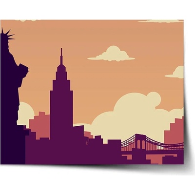 Sablio Plagát New York Socha slobody Art - 60x40 cm