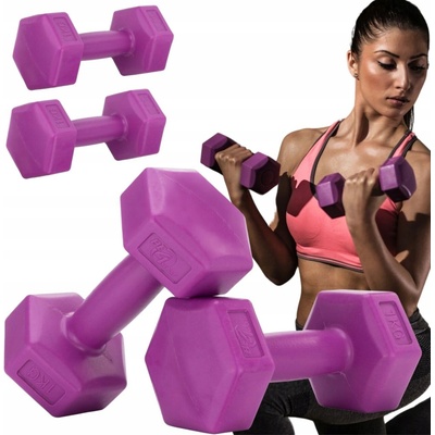 Be4Sport Pevné bitúmenové činky 2 x 1 kg