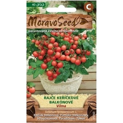 Semínka MoravoSeed Rajče keříčkové balkónové VILMA, červené 65360
