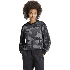 Adidas Блуза Essentials 3-Stripes Camo-Print Cropped (IX3706)