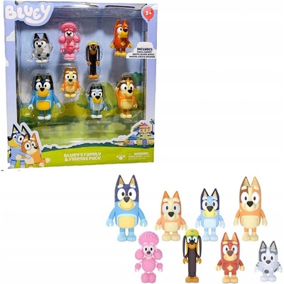 Moose Toys Bluey's Family And Friends Pack 8 ks