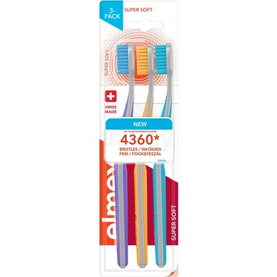 Elmex Super Soft Zubná kefka 3 ks
